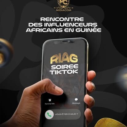Affiche de la soirée TikTok de la RIAG