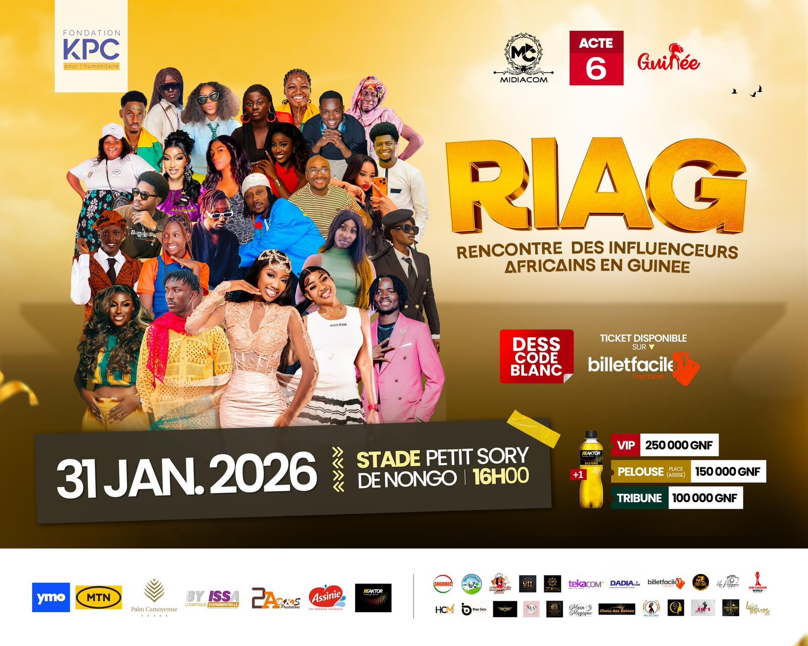 Affiche officielle de la RIAG 2026